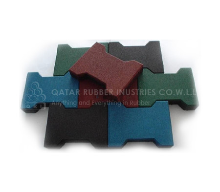 Rubber Floor Tiles Dogbone